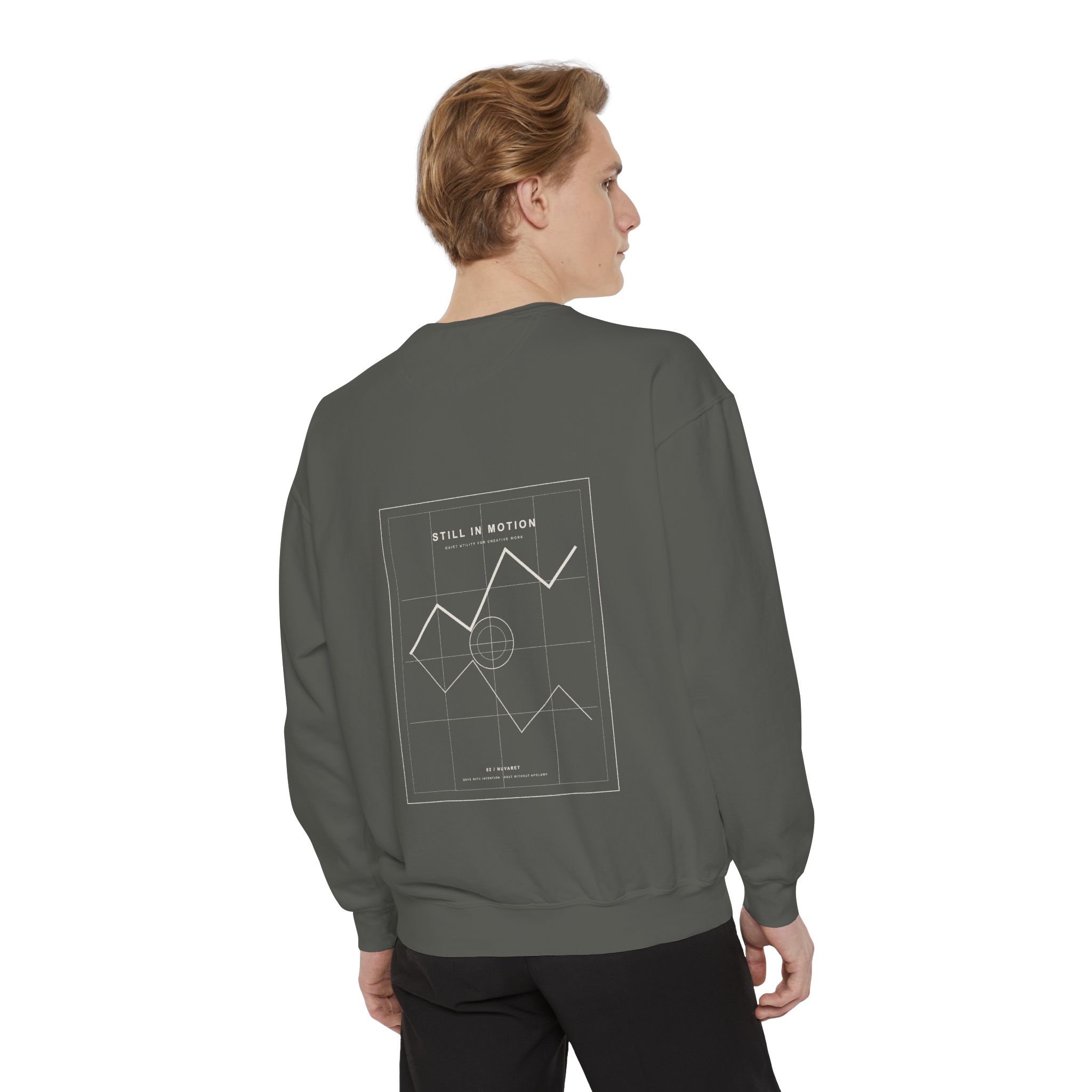 STILL IN MOTION — Garment-Dyed Crewneck (Pepper) - Image 4