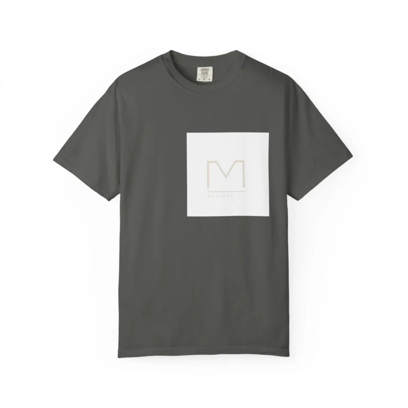 FIELD 01 garment-dyed tee in pepper
