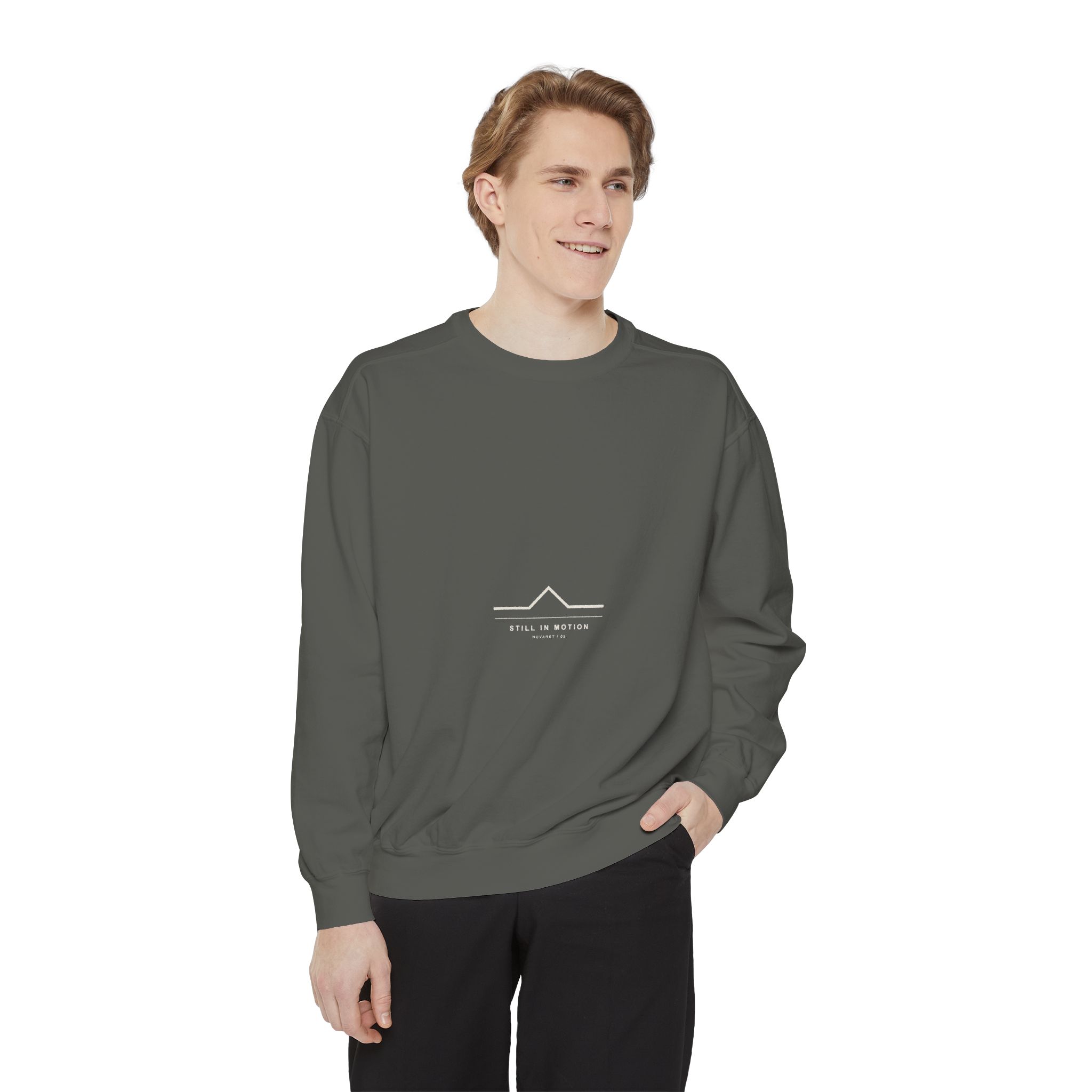 STILL IN MOTION — Garment-Dyed Crewneck (Pepper) - Image 3